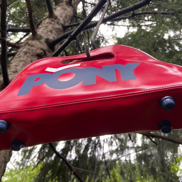 PONY Vintage Red Y2K Vinyl Mini Bag - Picture 2 of 11